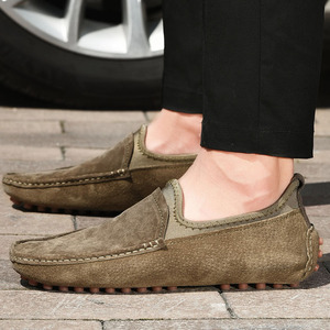 <span class=keywords><strong>Chaussures</strong></span> <span class=keywords><strong>bateau</strong></span> pour hommes, mocassins à enfiler, souples, respirantes, confortables, antidérapantes, dessus en cuir véritable, semelle extérieure en caoutchouc, pointures 38-49 toutes tailles - Product Image 3