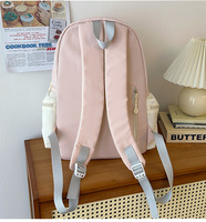 Sacs d'école de luxe personnalisés, sacs à dos pour enfants avec pendentif en peluche, sac à dos mignon rose à nœud papillon pour garçons et filles