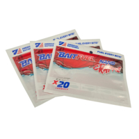 Sac d'Emballage Alimentaire Personnalisé Imprimé en PE Anti-Humidité Héliogravure avec Fermeture Ziplock pour Appâts et Vers de Pêche