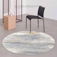 Tapis ronds pour salon et chambre à coucher - Polyester Terylene lavable en machine - Direct usine