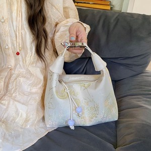 Bolso bordado de estilo chino, bolso cruzado de un solo hombro de tela compuesta blanca para uso diario, verano 2024 - Product Image 2
