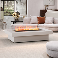 Cheminée électronique 3D atomisée pour la maison, style européen, économe en énergie, avec flamme LED simulée et télécommande