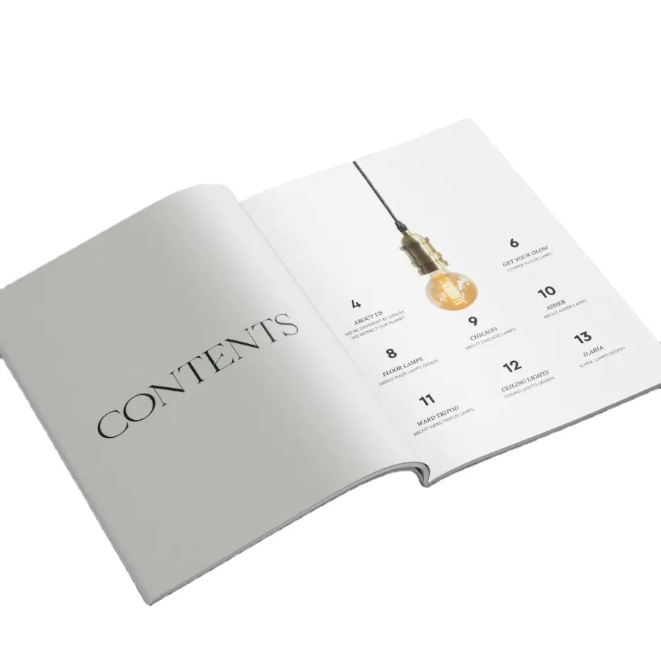 Custom promotion New Luxury Photo Color Perfect Bound Magazine Booklets Magazine Brochure Book Softcover Book Printing