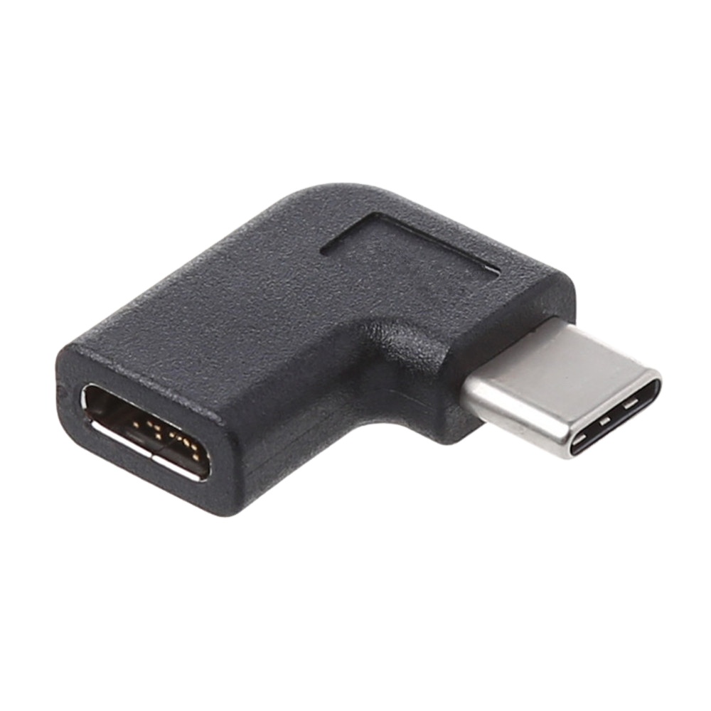 90 תואר שמאל בזווית ימין בזווית USB-C USB C סוג C זכר לנקבה מתאם