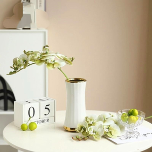 1 pièce de fleurs artificielles en latex au toucher réel, Phalaenopsis, tige d'orchidée artificielle de 23,6 pouces, bouquet pour mariage, fête, décoration de la maison <span class=keywords><strong>et</strong></span> du jardin - Product Image 5