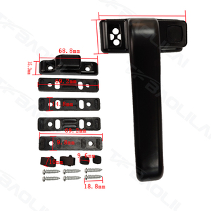 อุปกรณ์เสริมที่ทันสมัยสำหรับห้องนอนห้องน้ำอลูมิเนียมอัลลอยมือจับหน้าต่างบานเลื่อนด้านซ้ายขวาชนิดสกรูสำหรับใช้ในอพาร์ตเมนต์ - Product Image 3