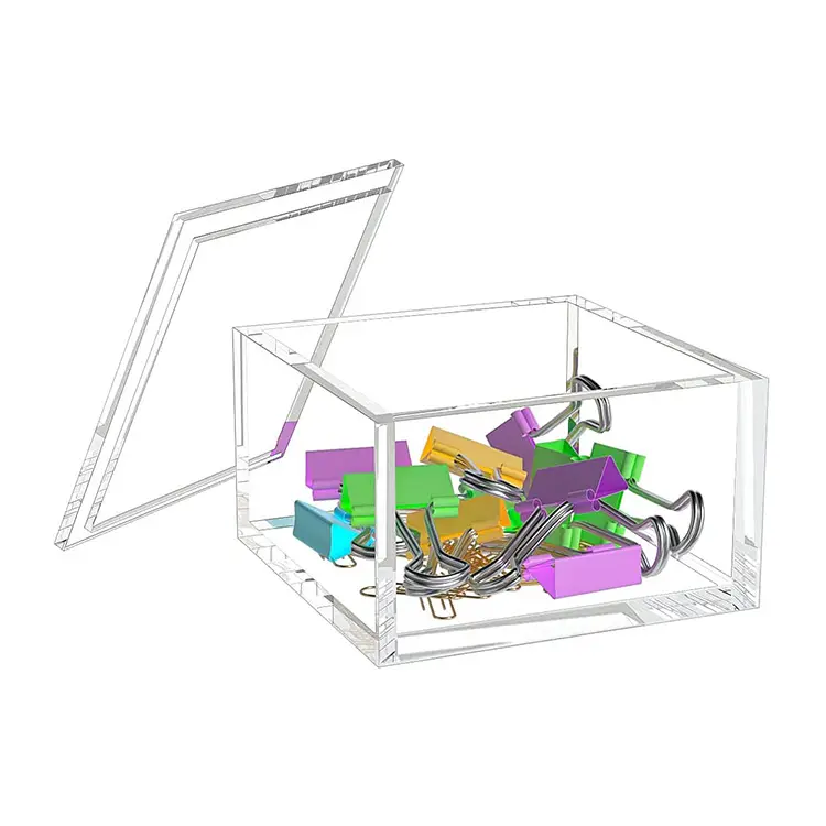 Benutzer definierte Mehrzweck-Klar Acryl Fall Box Transparent Stapelbar Plexiglas Mit Deckel Für Display ML-D1223 200pcs CN;ZHE Maolin