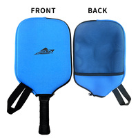 Couverture de pagaie de pickleball en néoprène de haute qualité étui de raquette à glissière sac de raquette manchon de protection avec logo personnalisé pour le tennis