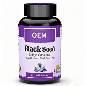 OEM Özel Etiketli Soğuk Pres Siyah Çekirdek Yağı Softgel Nigella Sativa Softgel Rahatlama İçin GDO'suz Formül - Product Image 1