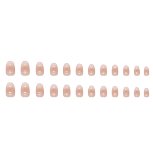 24 faux ongles à presser effet œil de chat, style doux, en ABS acrylique, forme amande, non toxiques - Product Image 4