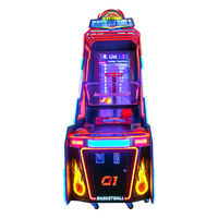 Nouvelle Salle d'Arcade Colorful Park : Liste des Jeux à Monnayeur de Divertissement, Basketball avec Grand Écran et Mouvement de Ballon