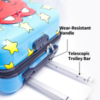 Valise à roulettes pour enfants avec motif personnalisé en 3D, dessin animé, valise de voyage pour enfants, boîte à bagages, sac à main, cadeau mignon