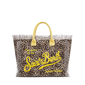 Borsa per il Trucco Boho <span class=keywords><strong>Chic</strong></span> con Nappine, Chiusura a Cerniera, Grande Capacità, Stampa Animalier, per Spiaggia, Festival Musicali e Viaggi - Product Image 1