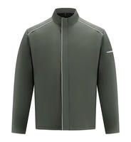 Veste Softshell Unisexe à Col Montant Réfléchissante Légère Coupe-Vent Écologique Séchage Rapide Printemps Fine Personnalisable