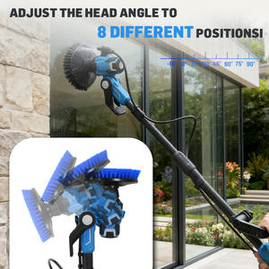 Vertak 20V bürstenloser Motor boden wäscher, elektrischer Leistungs reiniger mit Wäscher kopf für Fliesen-, Holzboden-und Terrassen reinigung - Product Image 3