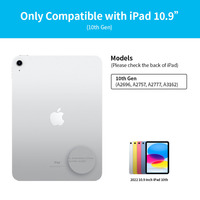Casing Keyboard ajaib, casing Keyboard ajaib dengan layar untuk iPad Air 11 inci, untuk iPad Pro 13 inci, penyangga mengambang, Trackpad Multi sentuh