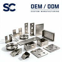 Grille de ventilation sur mesure en tôle, poinçonnée, rainurée et pliée en acier inoxydable poli pour unité CVC industrielle