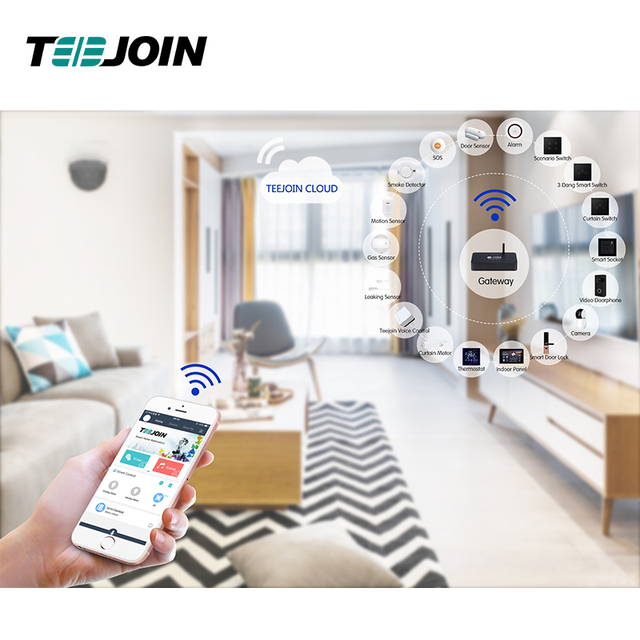 Manufacture Zigbee Tuya Wireless Iot Smart Home Automation Products & Devices Lights Gateway Sensor Controller Wifi System Kit