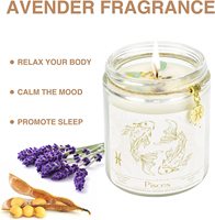 Vente en gros de chakra cristal de luxe manifestation bougie d'intention à la cire de soja parfumée faite à la main avec des pierres précieuses