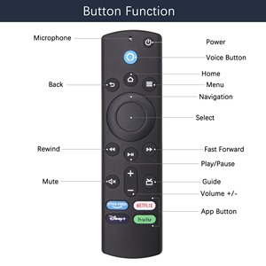 Điều Khiển Từ Xa Thông Minh L5B83G Cho Amazon TV Fire Stick Cube Bộ Điều Khiển Tìm Kiếm Bằng Giọng Nói Không Dây Thế Hệ 1 Và 2 Có Micrô - Product Image 5