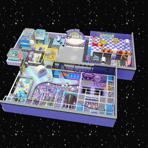 Parque Infantil Temático Personalizado, Gran Parque Infantil de Aventuras con Zona de Juegos Interior para Niños, Parque Infantil Comercial Interior con Piscina de Pelotas - Product Image 3