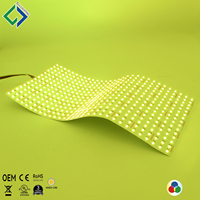 Panneau lumineux flexible à led Ra95 RGB CCT rgbww, boîte de lumière avec film, rétro-éclairage, 12 V 24V