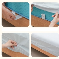 4 pinces de maintien pour draps de lit, sangles de fixation robustes, pinces de maintien pour draps, maintien ferme pour tous les formats de matelas, attaches de draps pliables