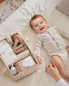 Portable Changing Table Basket Postpartum <b>Caddy</b> & Tote Bag Pouch Baby <b>Diaper</b> <b>Caddy</b> Organizer - Product Image 3