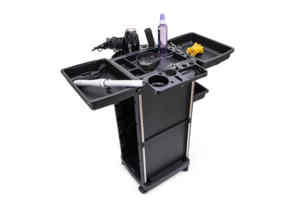 Salon de coiffure salon de coiffure chariot maniabilité Salon meubles noir plastique barbier chaise Salon meubles chine livraison directe 50 pièces - Product Image 4