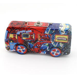 Nuovo Design <span class=keywords><strong>Astuccio</strong></span> in Metallo a Forma <span class=keywords><strong>di</strong></span> Auto Personalizzato, Popolare Portamatite Vuoto con Cerniera per Bambini, <span class=keywords><strong>Astuccio</strong></span> <span class=keywords><strong>Spider</strong></span>-<span class=keywords><strong>Man</strong></span> - Product Image 6