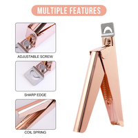 WELLFLYER NTCU-017 coupe-ongles de haute qualité en forme de U en acier inoxydable Extension française faux ongles coupe-ongles Kits de manucure