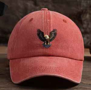 Chapeau Bob Sportif en Jean 5 Panneaux Brodé à la Main Unisexe Décontracté Protection Solaire Extérieur Respirant Polyester/Coton Métal - Product Image 4