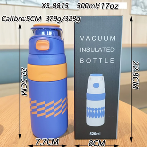 Nouvelle gourde isotherme en acier inoxydable, portable, pour extérieur, bouteille d'eau sportive anti-choc. - Product Image 4