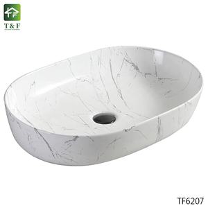 <span class=keywords><strong>Lavabo</strong></span> de Cerámica de Lujo para Baño de Hotel, <span class=keywords><strong>Lavabo</strong></span> de Porcelana con Aspecto de Mármol, <span class=keywords><strong>Lavabo</strong></span> Artístico de Cerámica, <span class=keywords><strong>Lavabo</strong></span> de Encimera - Product Image 6