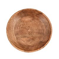 Bol à fruits en bois de manguier, rond, pour servir des fruits, des desserts, des plateaux, des plats, pour la cuisine, la salle à manger, les fruits, les desserts, les collations