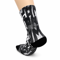 Chaussettes de compression pour hommes, tendance, imprimées, respirantes, anti-transpiration, pour le cyclisme et la course à pied