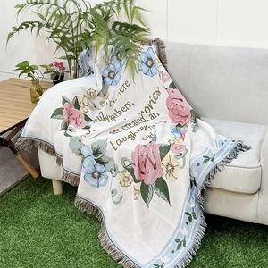 Fabriek Groothandel Hoge Kwaliteit Vlinder Ontwerp Picknick Geweven Deken - Product Image 3