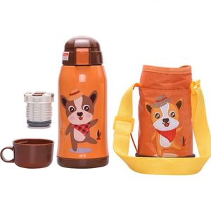Best Selling Stainless Steel Insulated Vacuum Flask Children Kids Thermos Water <b>Bottle</b> With Carry Bag - Product Image 4