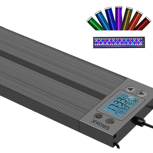 Akuarium Panel Pintar dapat diredupkan, IP68 cangkang Aluminium LED 45cm 3500K warna putih hangat dapat berubah kecerahan tinggi - Product Image 2