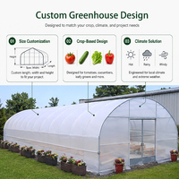 Kit Agricole pour Climat Froid, Système d'Irrigation Hydroponique, Système de Protection des Cultures, Serre en Poly Tunnel