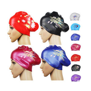 <span class=keywords><strong>Gorro</strong></span> de natación de carreras de silicona con logotipo personalizado OEM para mujeres adultas Pelo Largo tamaño <span class=keywords><strong>grande</strong></span> gorras de silicona impermeables para Entrenamiento de natación - Product Image 4