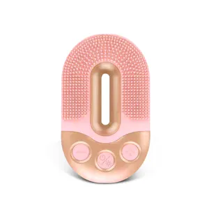 Waterproof Portable Custom Mini Beauty Rechargeable Facial Washing Silicone Sonic Face Cleansing Brush Face Spa System