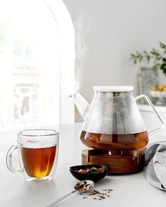 Tazas <span class=keywords><strong>de</strong></span> café roscadas <span class=keywords><strong>de</strong></span> vidrio <span class=keywords><strong>de</strong></span> <span class=keywords><strong>doble</strong></span> pared <span class=keywords><strong>de</strong></span> vidrio transparente <span class=keywords><strong>de</strong></span> borosilicato resistente al calor - Product Image 3