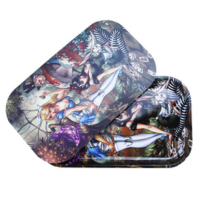Cheap Price Restaurant Strong Smoking Tobacco Trays Solid Color Melamine Plastic Custom Rolling Tray