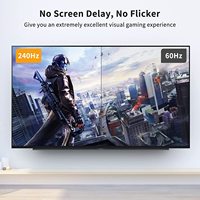 Câble DP 2.0 Mâle-Mâle 8K120Hz HDR Ultra Haute Vitesse Conducteurs Plaqués Or Bande Passante 80 Gbps pour Projecteur Moniteur Ordinateur