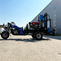 Foreuse portable diesel économique avec moteur, profondeur de forage 300 m, utilisation facile pour les projets d'eau rurale des ONG