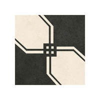 Carrelage nordique noir et blanc 200x200, petite tuile de sol rétro, bord décoratif, brique mate, carrelage en porcelaine pour sol