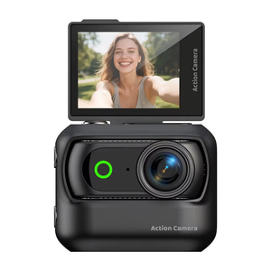 กล้องแอคชั่นกีฬา 1080P เลนส์แม่เหล็กถอดแยกได้ หน้าจอพลิก 2.0 นิ้ว กล้องกีฬากันน้ำ กล้องกีฬา 4K HD - Product Image 3