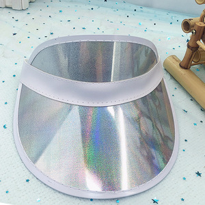 Visera de Sol de Plástico con Protección UV, Calidad Láser, Transparente, <span class=keywords><strong>Tornasol</strong></span>, Protección de PVC, para Hombres y Mujeres - Product Image 5