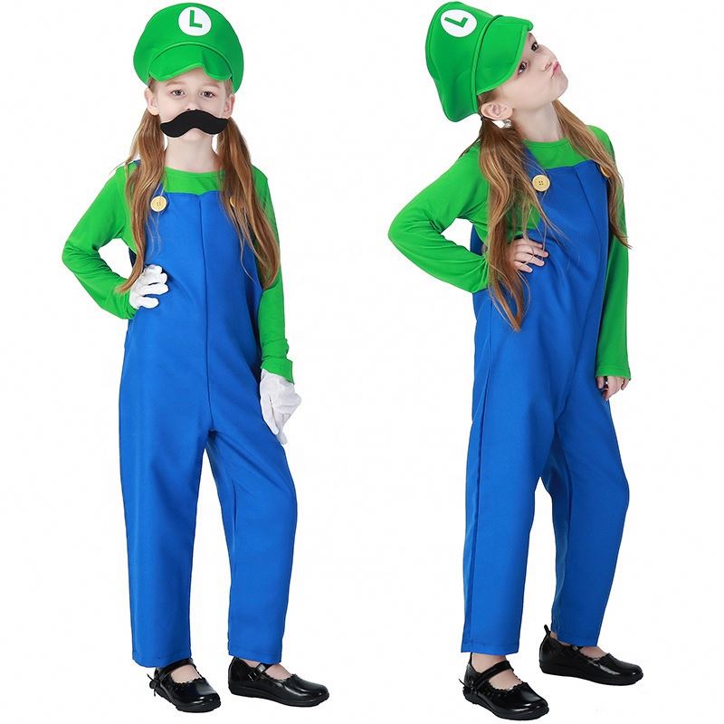 ホットハロウィーンコスプレルイゲームステージ衣装配管工